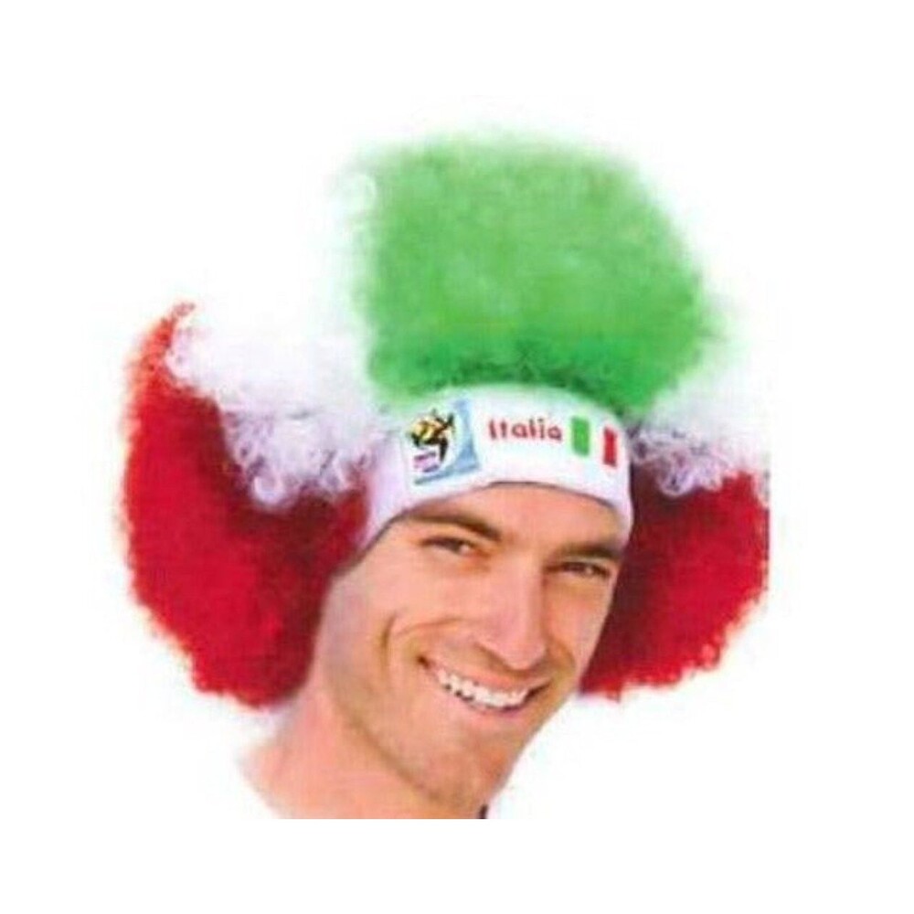 Italy World Cup Soccer Afro Wig – Official FIFA Licensed Retro Fan Gear
